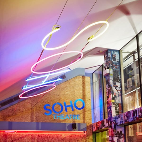 Soho Theatre exterior Soho Theatre's distinctive facade and entrance in London's West End