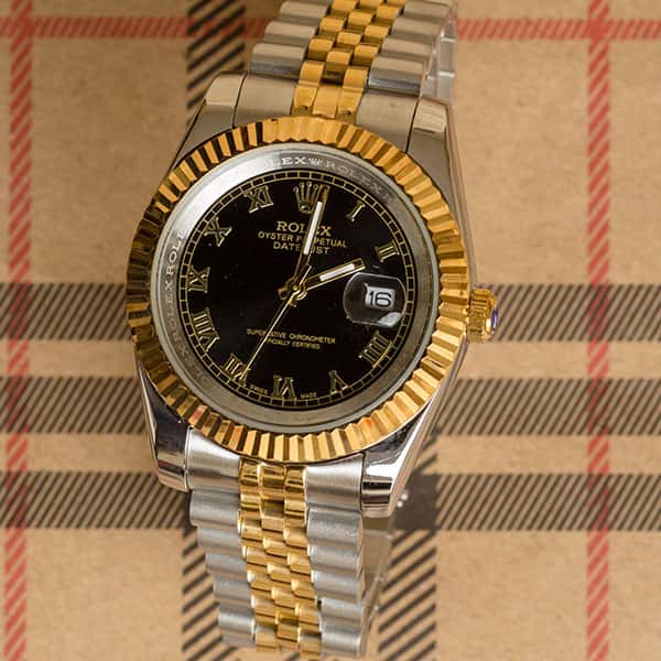 Lady Datejust design variations Rolex Lady Datejust watch displayed showing various dial colours and bracelet material options