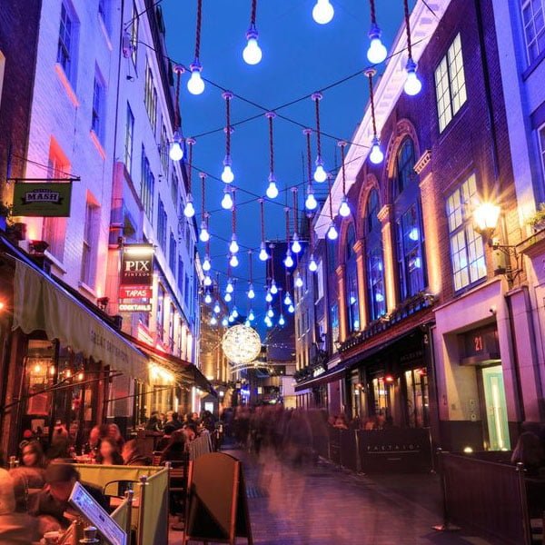 Historic Soho nightclub interior showcasing cultural heritage and vintage entertainment venue