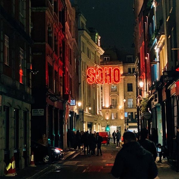 Iconic Soho landmarks showcasing the neighbourhood's distinctive architecture and character