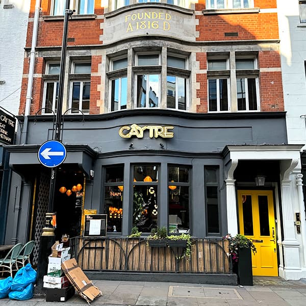 Professional waste collection services Waste management operations supporting luxury shops and restaurants in Soho