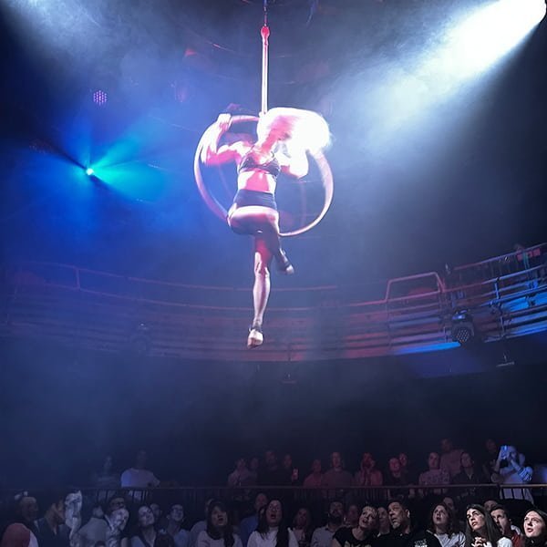 Performers on stage during Sophie's Surprise 29th premiere show at Underbelly Theatre