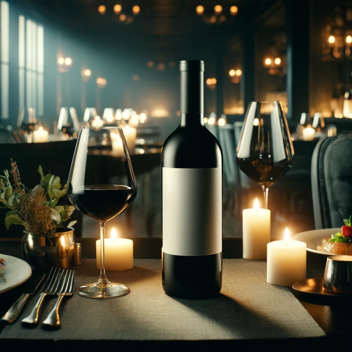 Low-sulphite wine selection Bottles of low-sulphite natural wine displayed representing healthier lifestyle choice