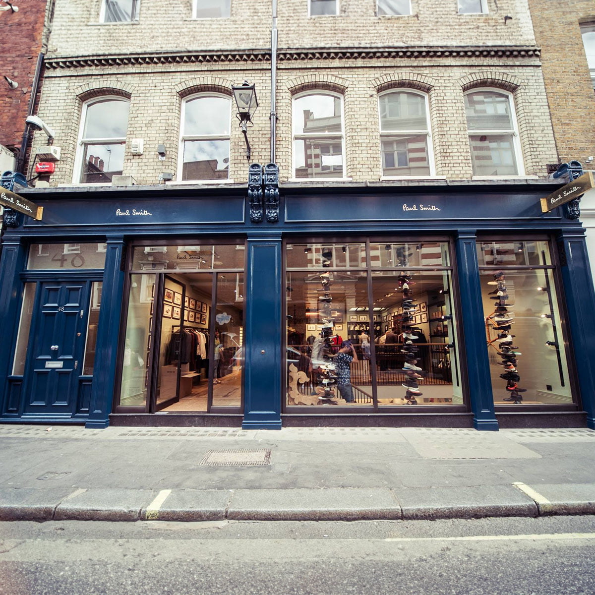 Paul Smith's architectural heritage Historic timber-framed Paul Smith flagship store on Carnaby Street Soho
