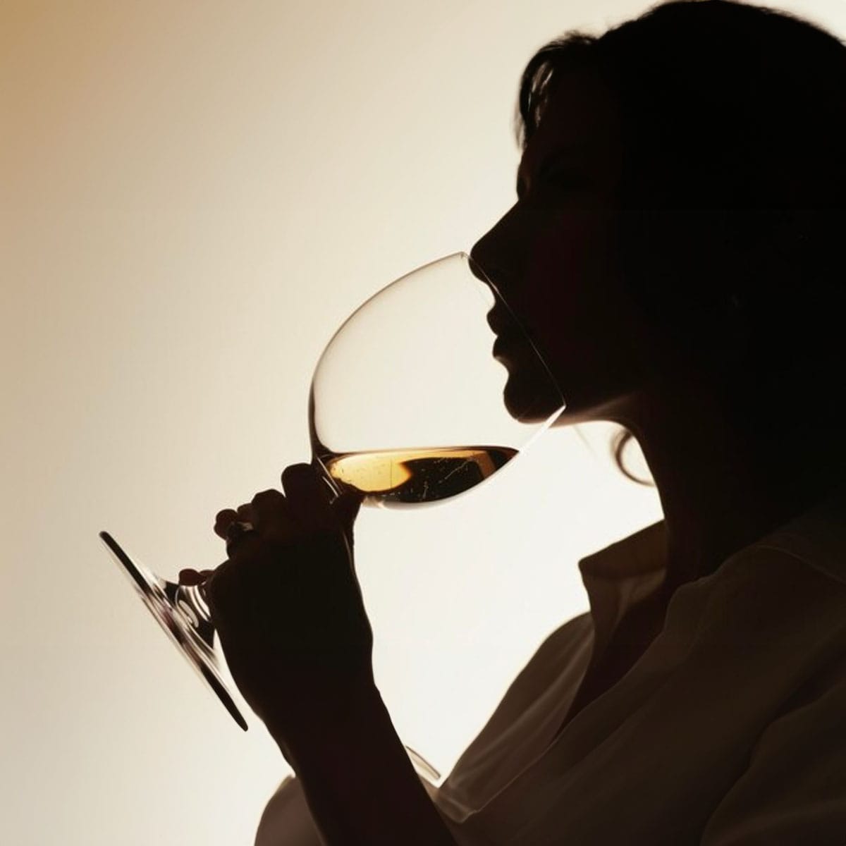 Wine glass displaying layered red wine with visible depth and colour complexity