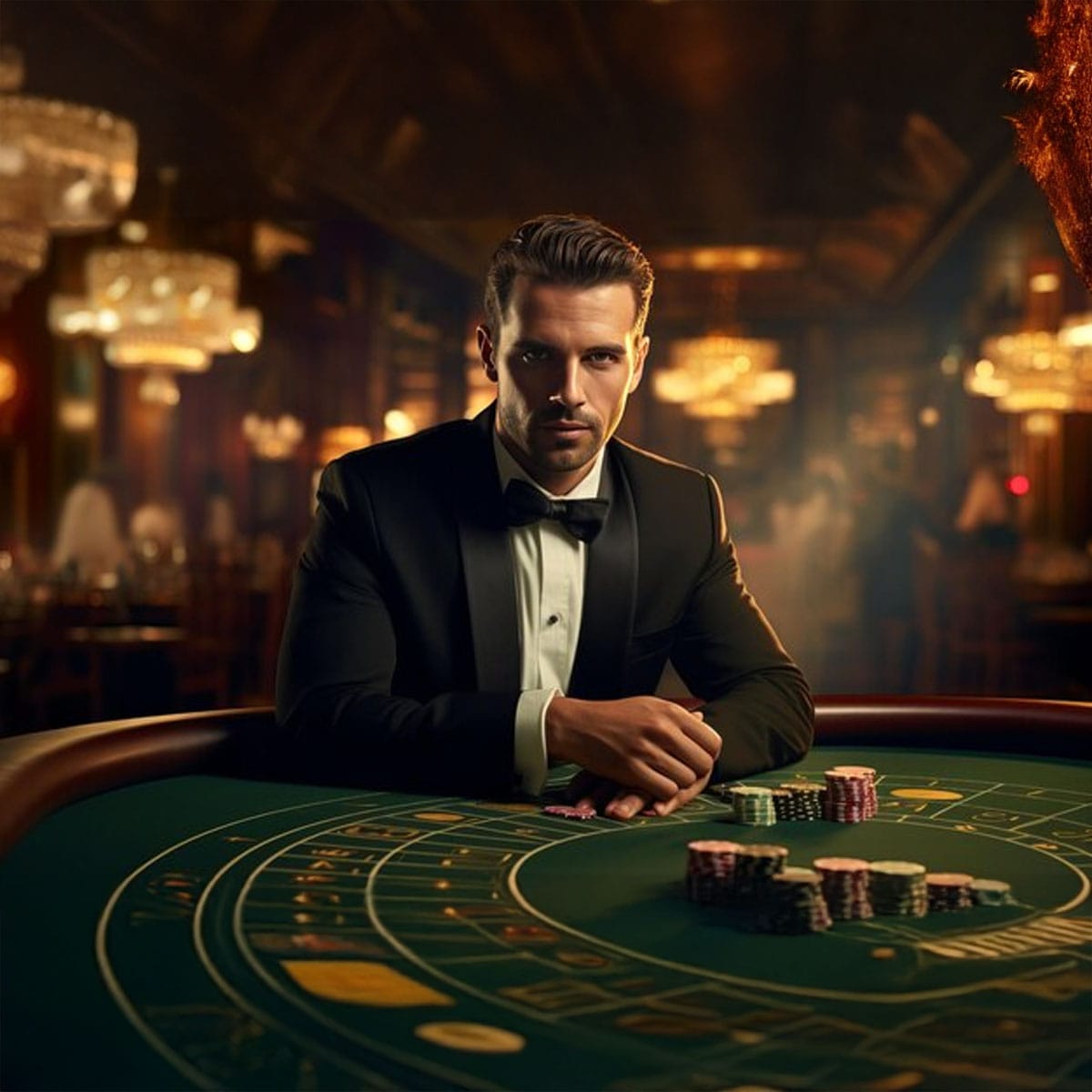 London casino gaming floor Interior of a London casino with gaming tables and sophisticated décor