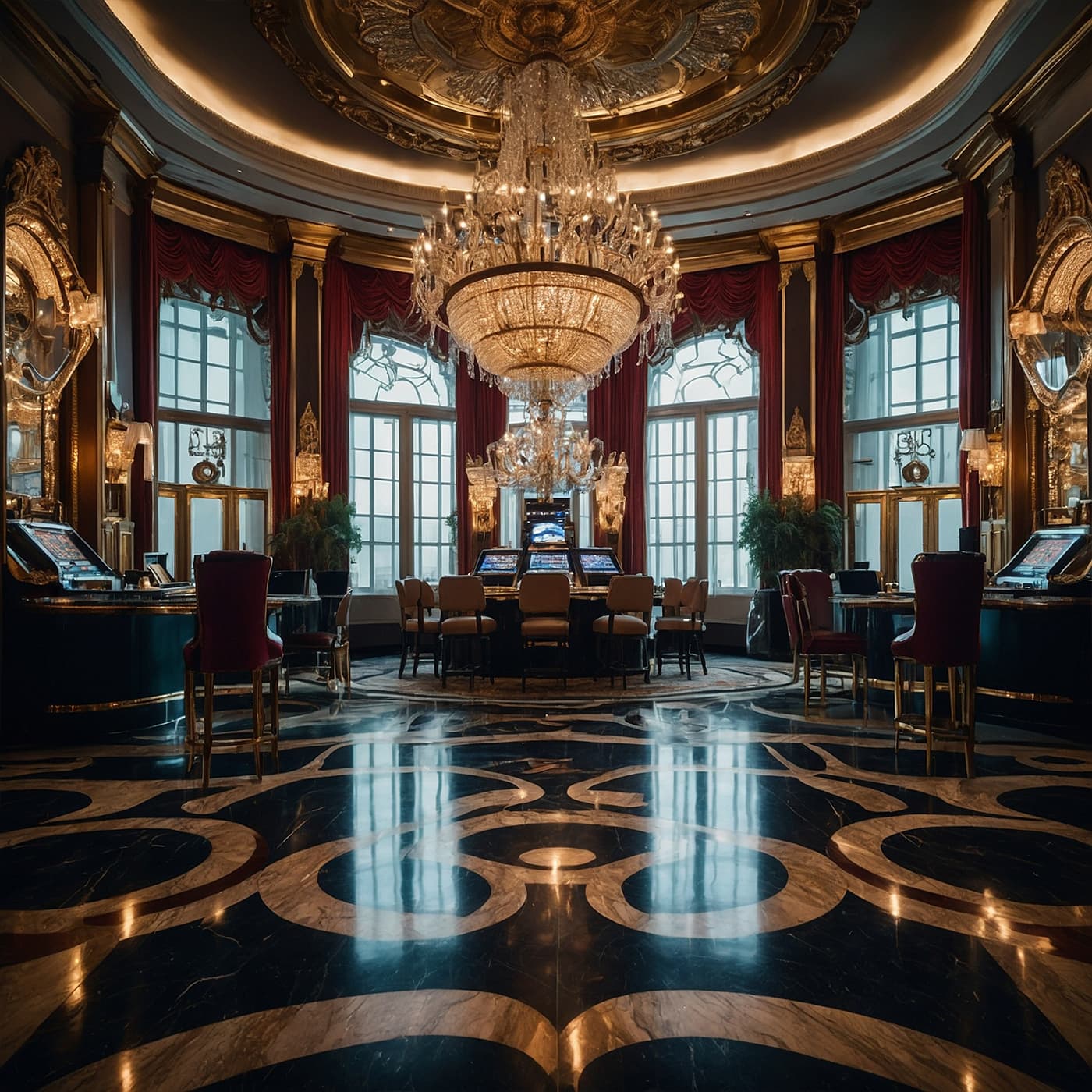 Elegant casino interior featuring luxury décor and exclusive dining ambience