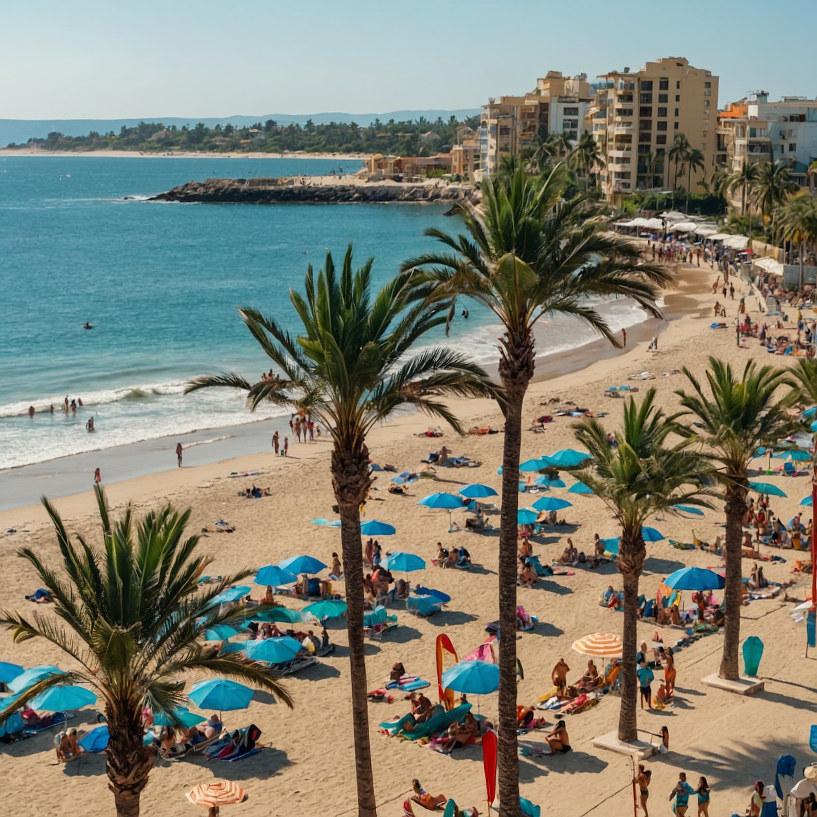 Torrevieja's affordable coastal living Seaside promenade in Torrevieja with beachfront properties and Mediterranean views