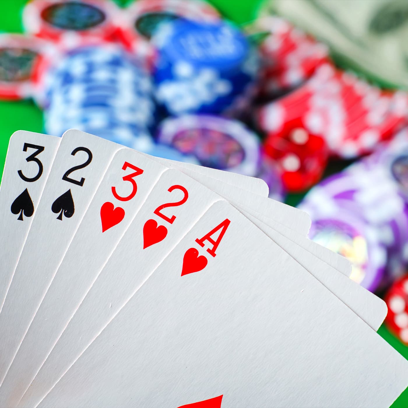 Tournament gaming setup Gaming tournament setup featuring poker tables and casino gaming equipment