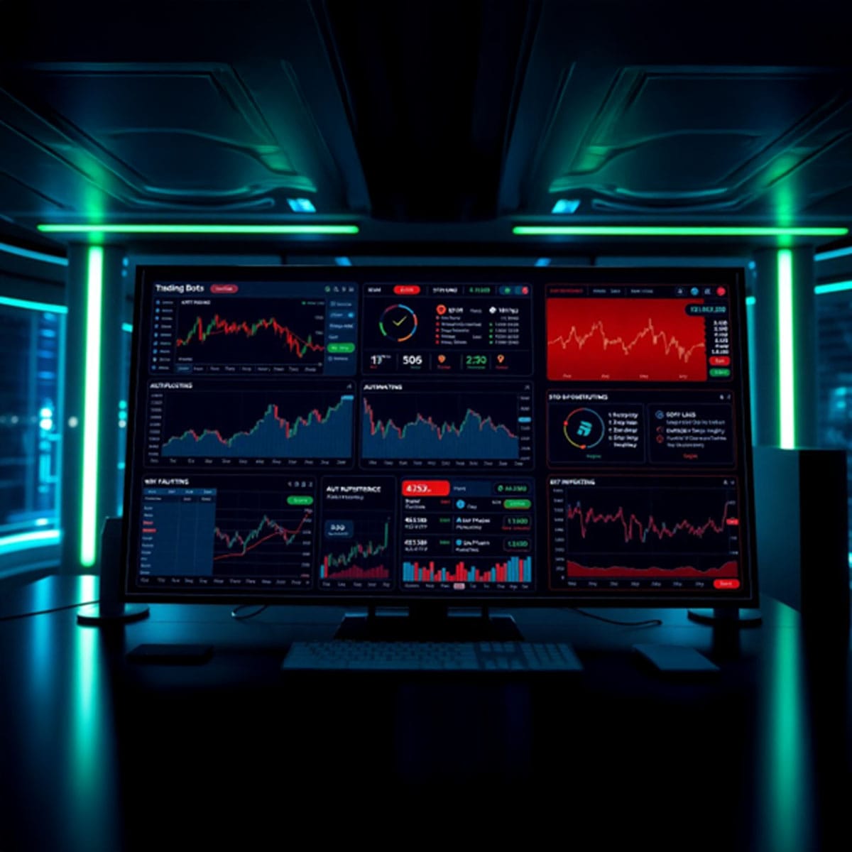 Machine learning algorithm processing cryptocurrency market data for trading bot optimisation