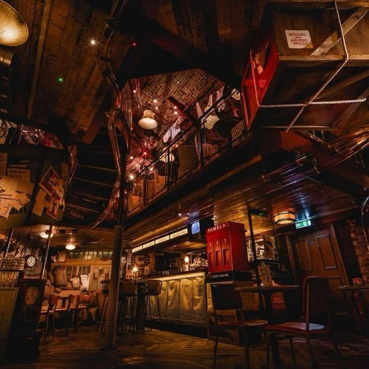 Cahoots Soho bar, 1940s theme bars London, vintage London bars
