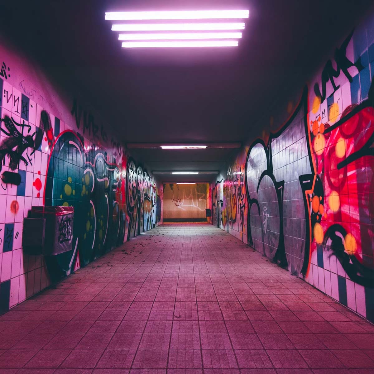 Interactive mural in Soho featuring QR codes linking to district history stories