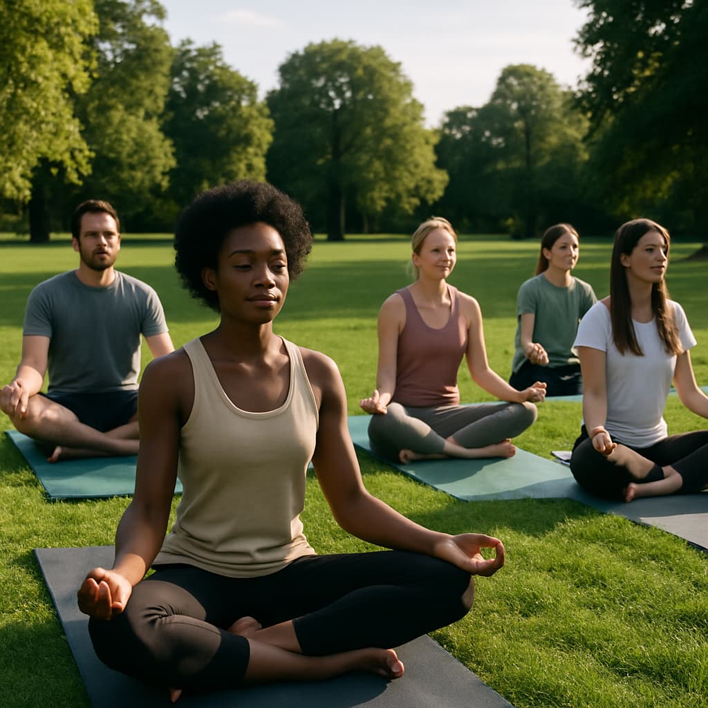Meditation and mindfulness practice Person meditating in peaceful setting practising mindfulness for soft living wellness