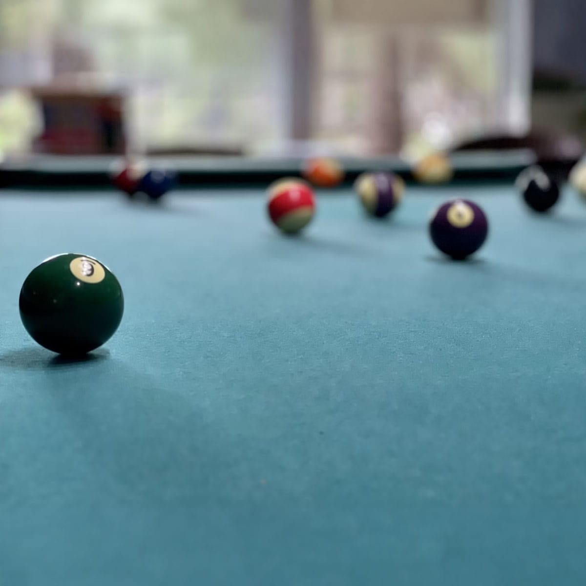 a pool table
