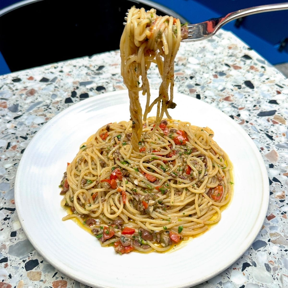 Pastaio restaurant menu showcasing inclusive vegan and dietary options