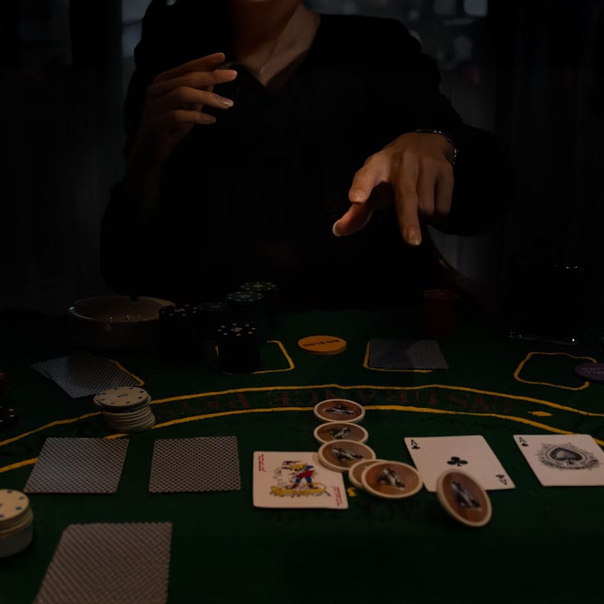 Soho poker venue atmosphere Soho nightlife venue interior with poker tables and ambient lighting for social gaming