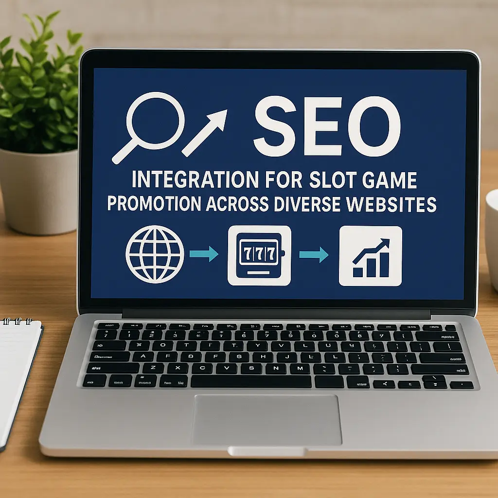 SEO team planning session Marketing specialists collaborating on SEO strategy for slot game promotion