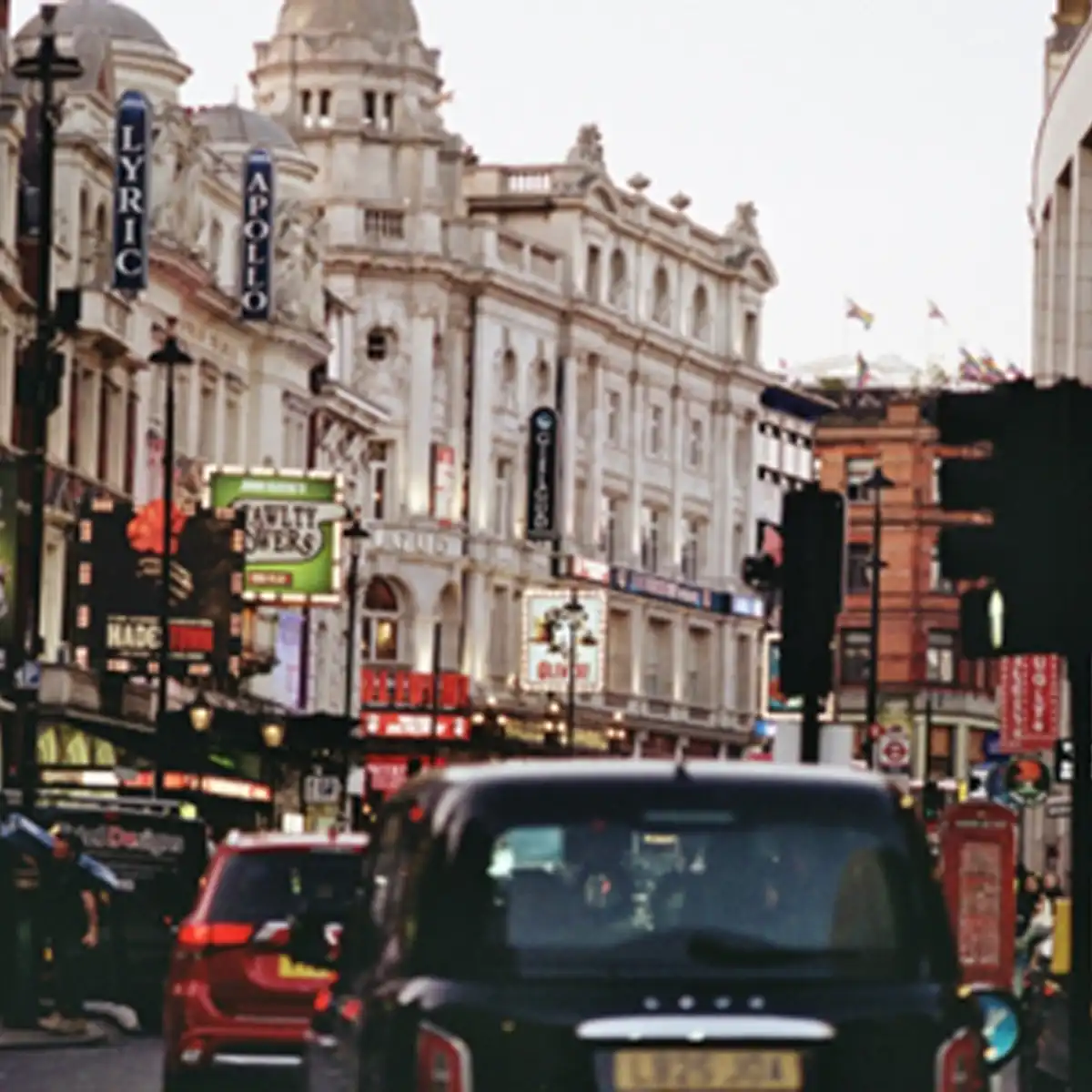 London Soho historic streets with theatre district and vibrant nightlife venues