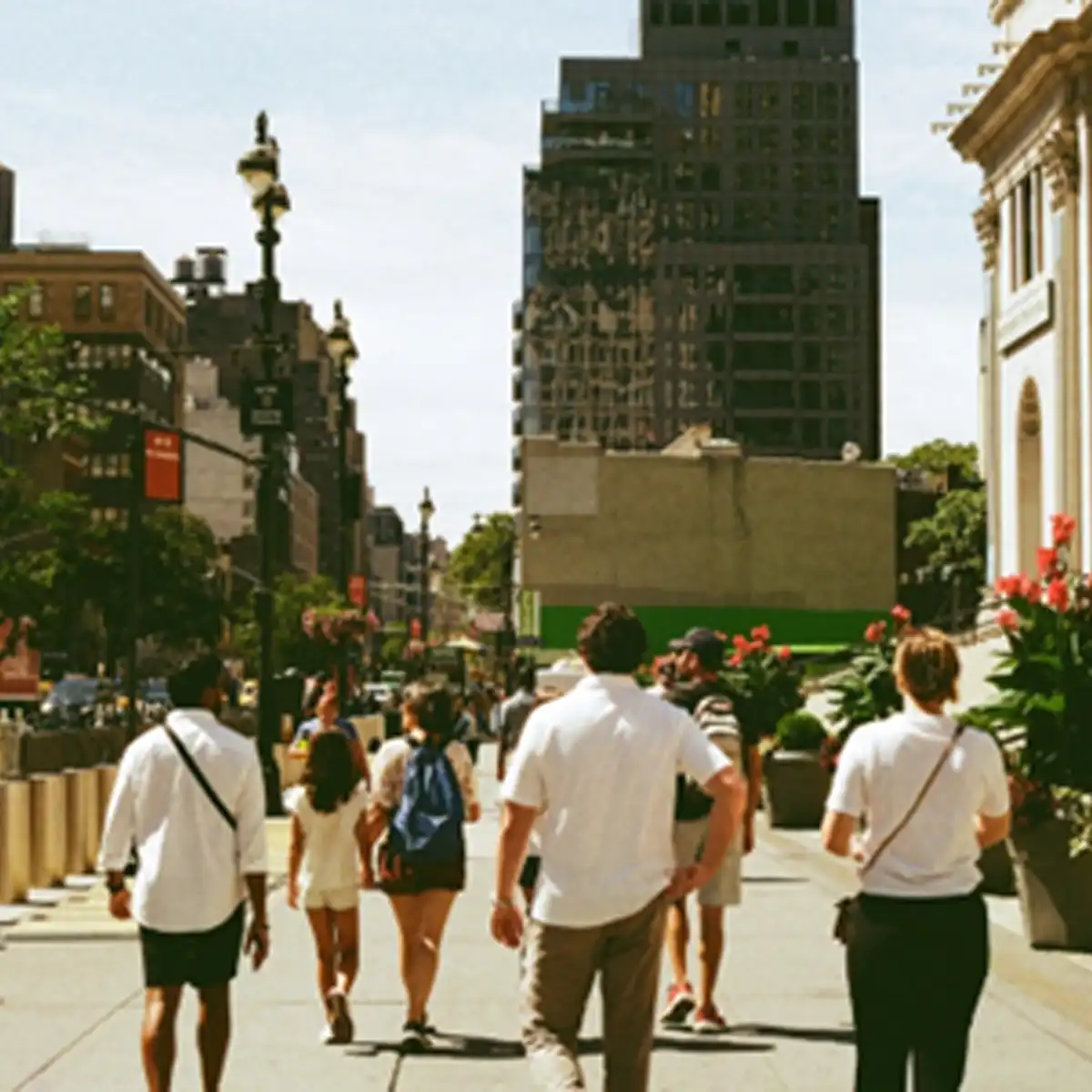 New York Soho neighbourhood featuring cast-iron buildings and contemporary architecture