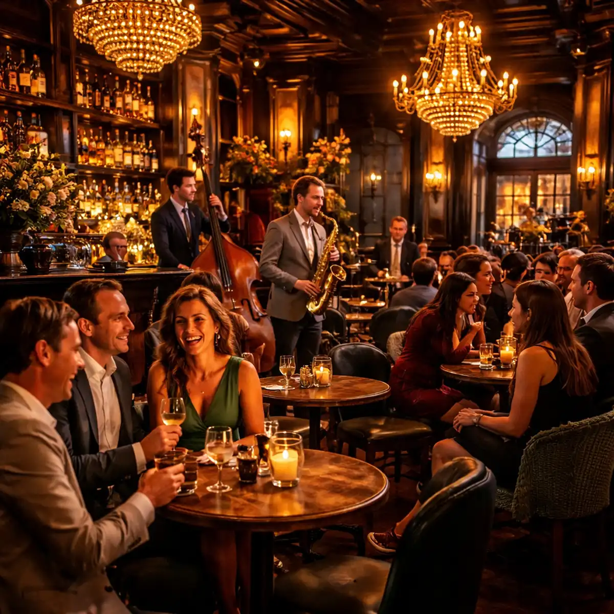 Mobile decision-making in nightlife Smartphone displaying digital navigation and booking options for Soho restaurants and venues