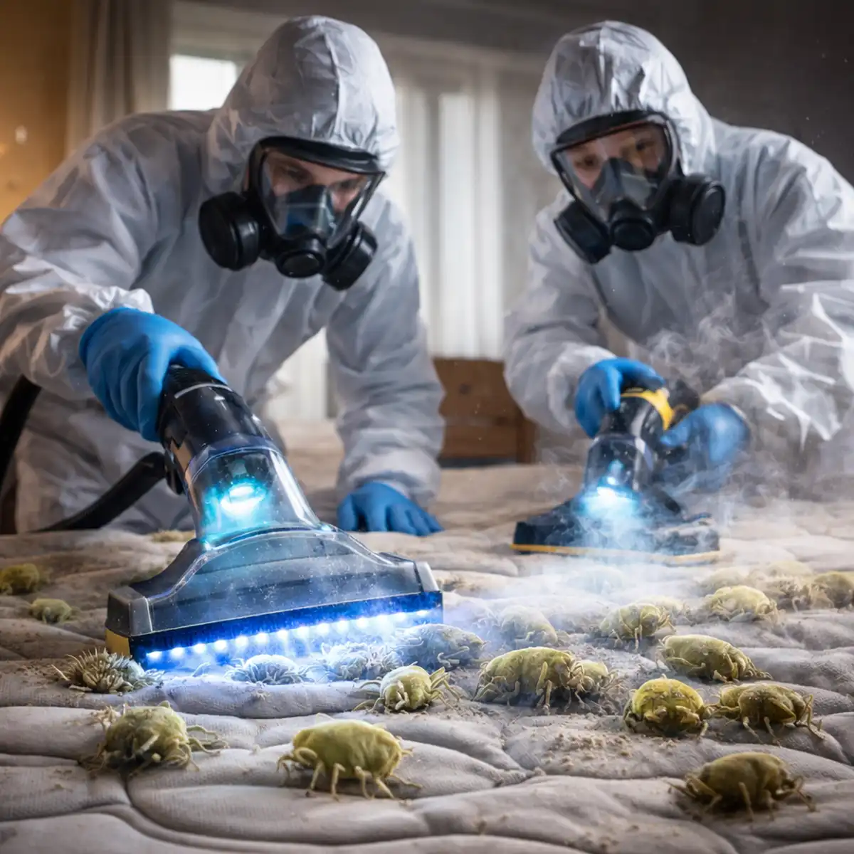 Professional heat treatment equipment used for eliminating bed bugs in Soho properties