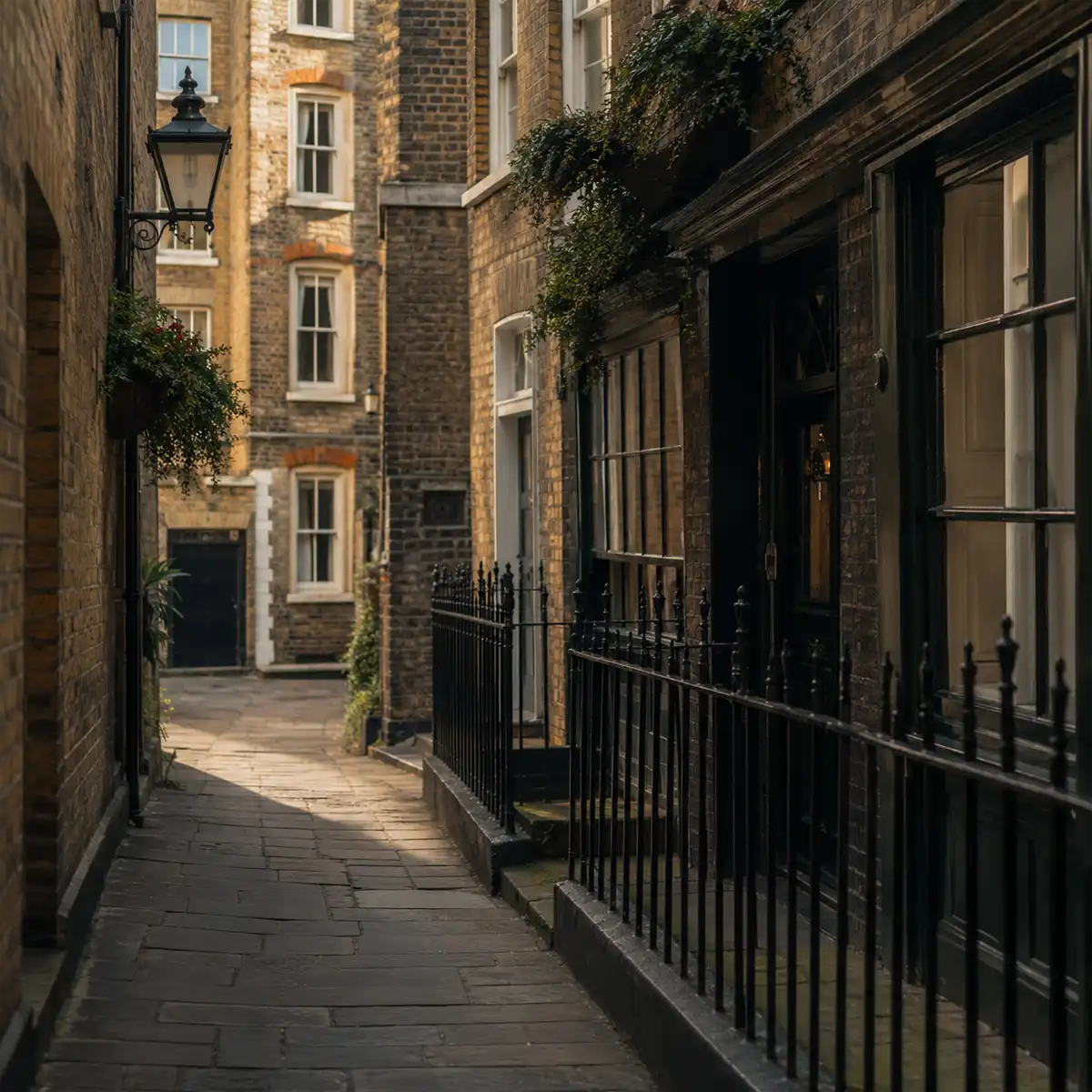 Calm Soho lane return visit Quiet Soho side street scene near Dean Street showing the calm lanes that reward a return visit away from the busy main roads