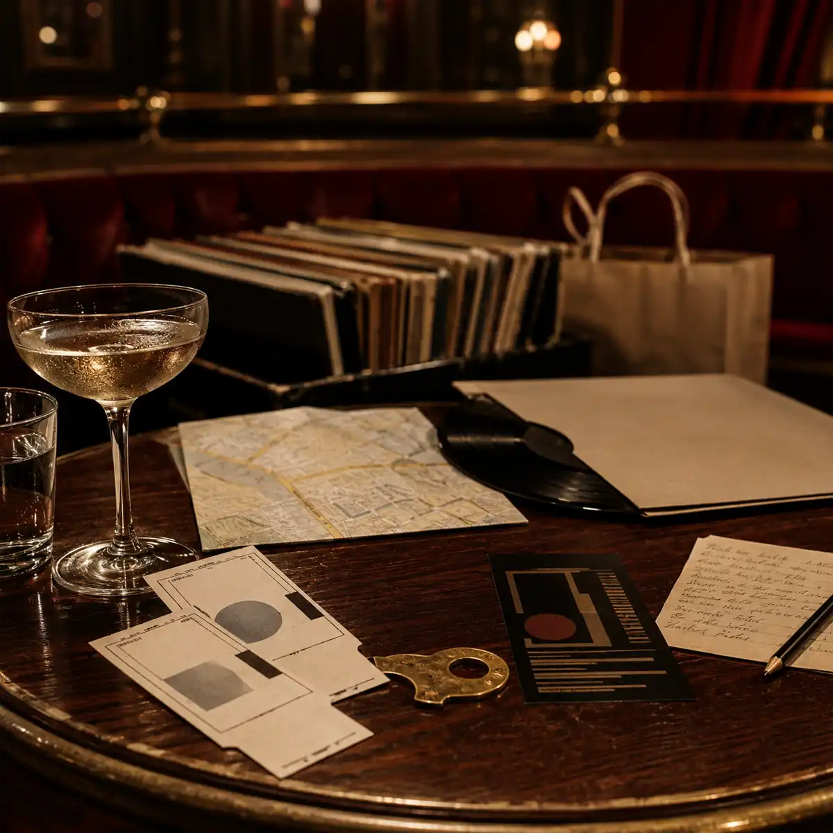 Interior of a Soho live music venue with warm lighting and an audience gathered around a stage, evoking the atmosphere of live music in Soho