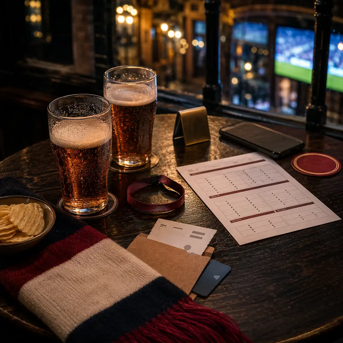 Soho pub packed with football fans watching World Cup action on screen, capturing the electric West End matchday atmosphere